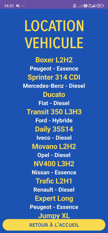Location Vehicules